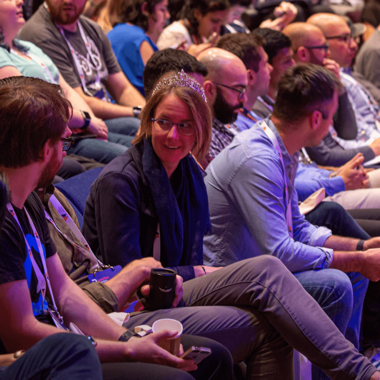 Audience at a conference